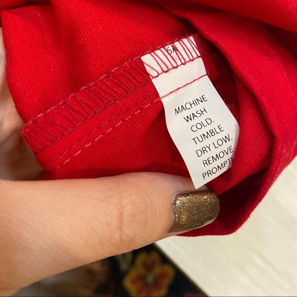 NWT Toit Volant Women's Monica Ruffle Flare Shift Short Dress Red Size Small - Picture 8 of 11